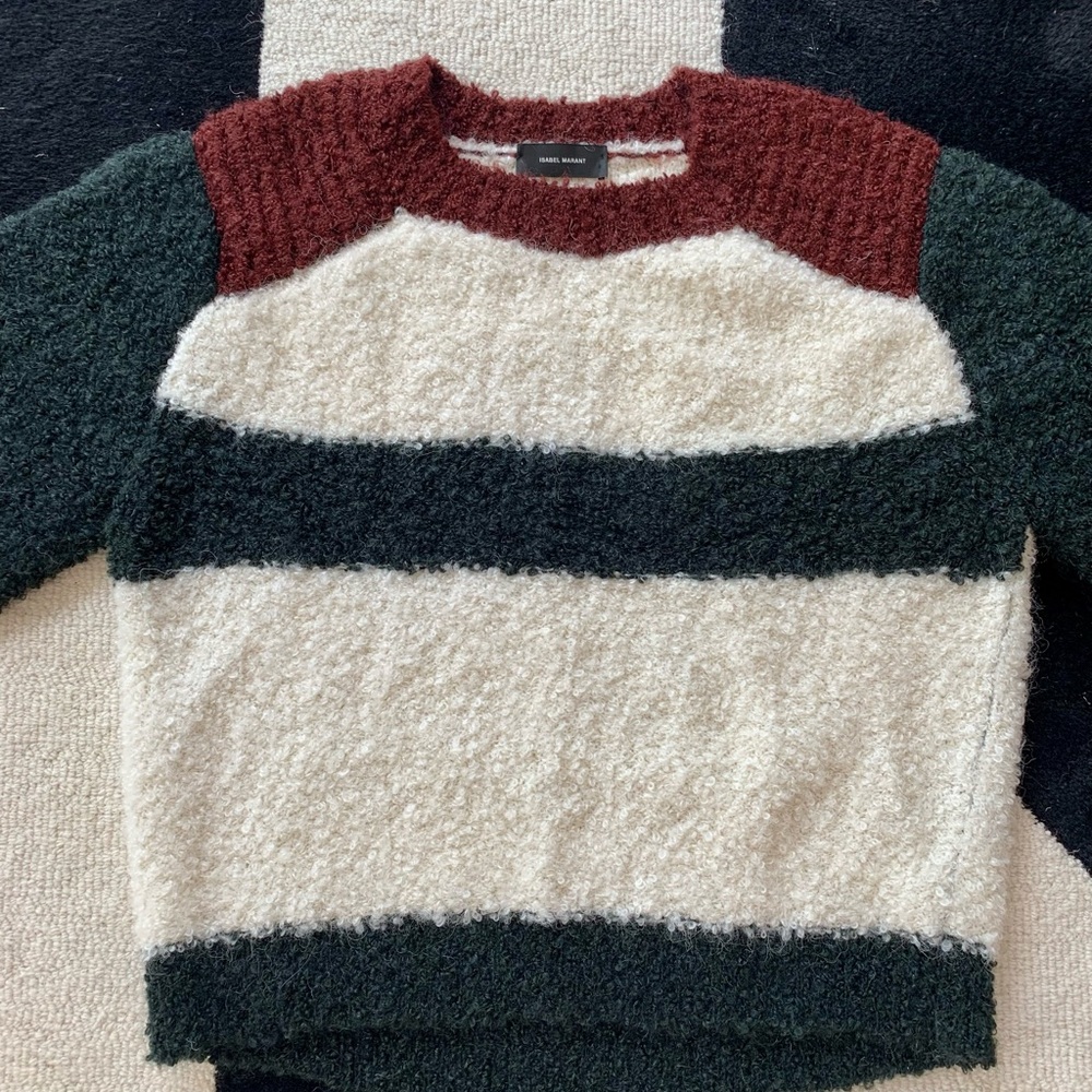Isabel Marrant Alpaca Color-Block Sweater Large - image 7